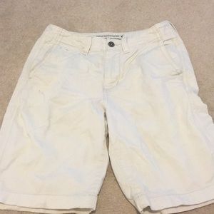 American Eagle Very Light Khaki Longboard Shorts